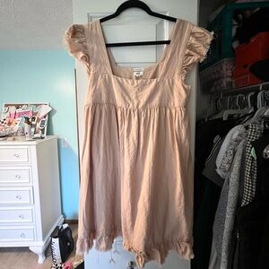 aerie tan dress!